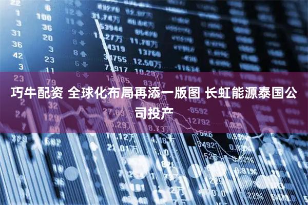 巧牛配资 全球化布局再添一版图 长虹能源泰国公司投产