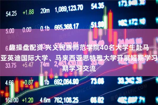 趣操盘配资 兴义民族师范学院40名大学生赴马来西亚英迪国际大学、马来西亚思特雅大学开展短期学习交流