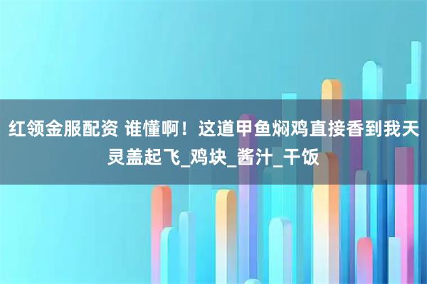 红领金服配资 谁懂啊！这道甲鱼焖鸡直接香到我天灵盖起飞_鸡块_酱汁_干饭