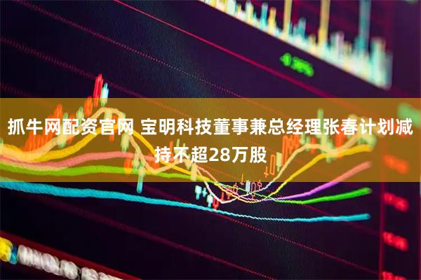 抓牛网配资官网 宝明科技董事兼总经理张春计划减持不超28万股
